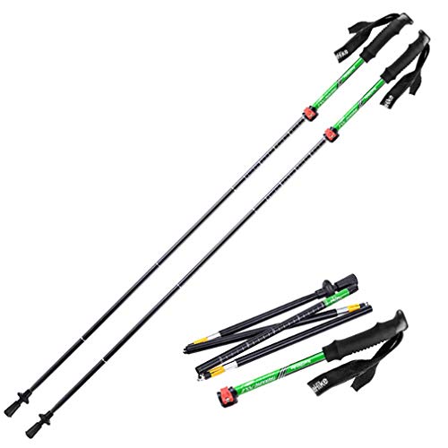 Trekking Poles Collapsible Hiking Sticks - Ultralight Trek Walking Staff Runn...