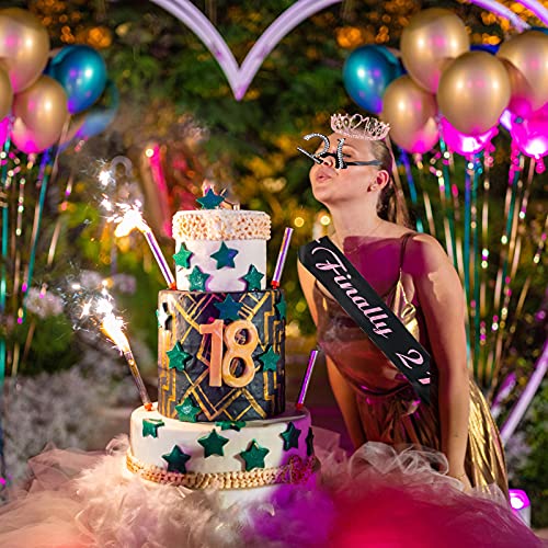 Gywanttyol 21st Birthday Decorations, 21st Birthday Gifts for Girl 21st Pink ...