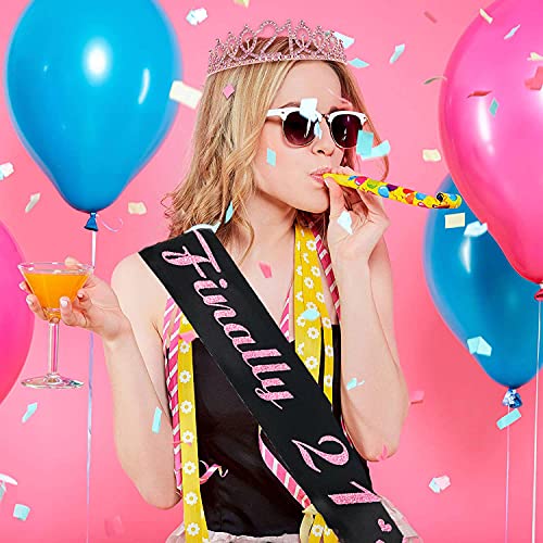 Gywanttyol 21st Birthday Decorations, 21st Birthday Gifts for Girl 21st Pink ...