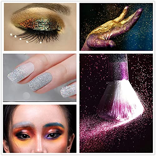 12 Colors Cosmetic Grade Glitter, GZSWCNB Biodegradable Ultra Fine Glitter fo...