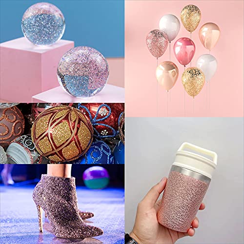 12 Colors Cosmetic Grade Glitter, GZSWCNB Biodegradable Ultra Fine Glitter fo...
