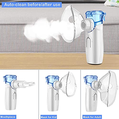 Portable Nebulizer, Handheld Mesh Nebulizers Cool Mist Steam Inhaler for Mois...