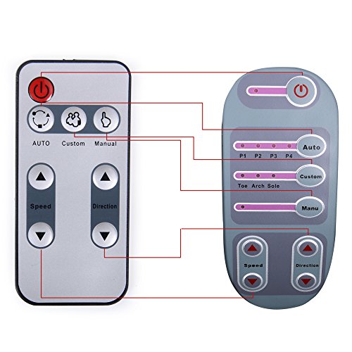 H&B Luxuries Shiatsu Kneading Rolling Foot Massager Personal Health Studio ZH...