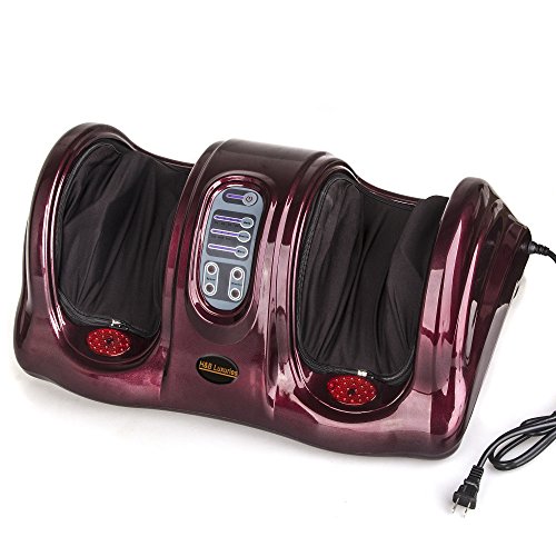 H&B Luxuries Shiatsu Kneading Rolling Foot Massager Personal Health Studio ZH...
