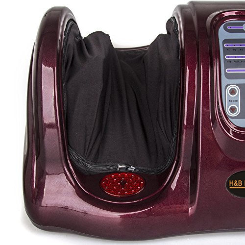 H&B Luxuries Shiatsu Kneading Rolling Foot Massager Personal Health Studio ZH...