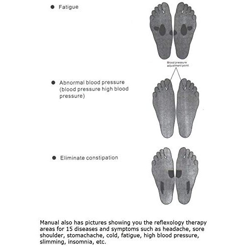 H&B Luxuries Shiatsu Kneading Rolling Foot Massager Personal Health Studio ZH...