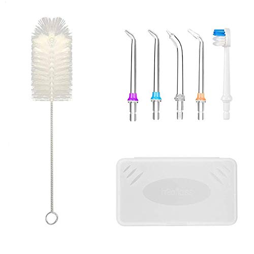 Replacement Nozzles And Cleaning Brush With Box For h2ofloss Water Flosser, 5...