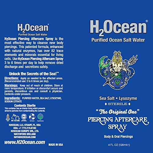 H2Ocean Piercing Aftercare Spray 4oz