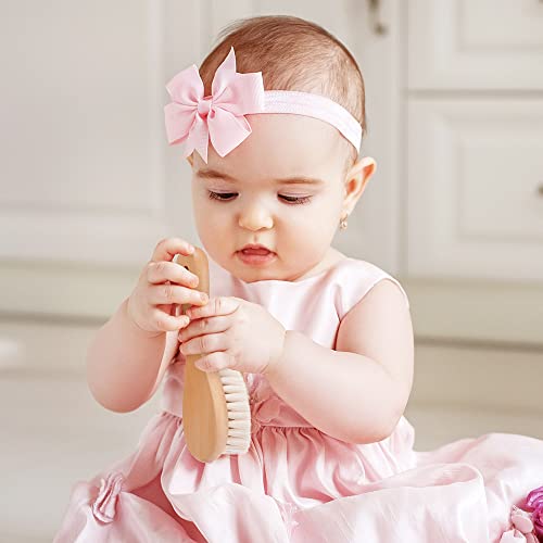haakaa Baby Hair Brush and Comb Set for Newborns & Toddlers - Natural Soft Go...