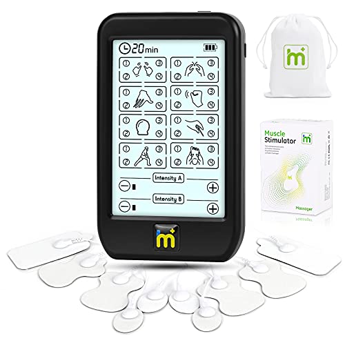HaelMed Dual Channel TENS Unit Muscle Stimulator, Device Touchscreen with 32 ...