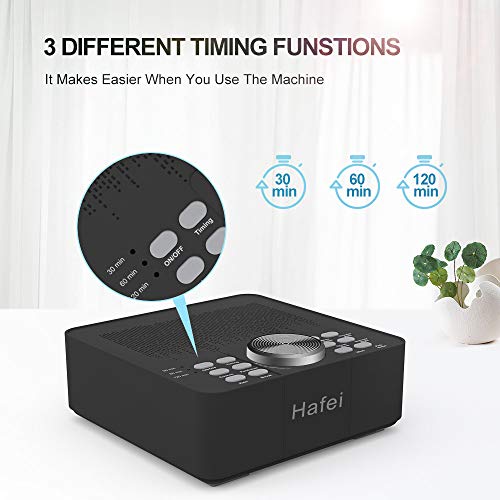 Hafei White Noise Machine - Portable Sound Machine for Baby Adults Sleeping, ...