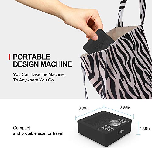 Hafei White Noise Machine - Portable Sound Machine for Baby Adults Sleeping, ...