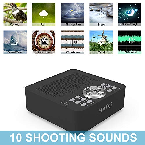 Hafei White Noise Machine - Portable Sound Machine for Baby Adults Sleeping, ...