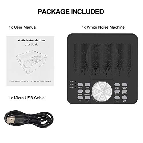 Hafei White Noise Machine - Portable Sound Machine for Baby Adults Sleeping, ...