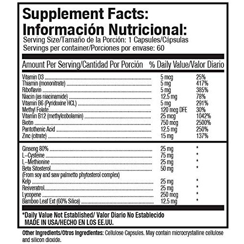 EXT Hair Revitalizing Complex Daily Hair Growth Supplement with Biotin (60 Ca...