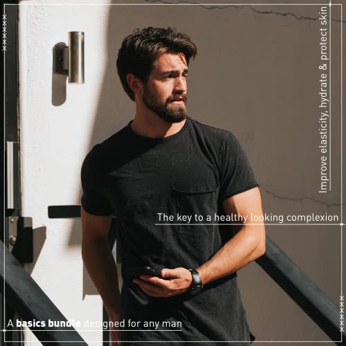 SKN Craft Co. Men’s Facial Care Kit | Aloe Vera Face Wash 3oz | Hyaluronic Mo...