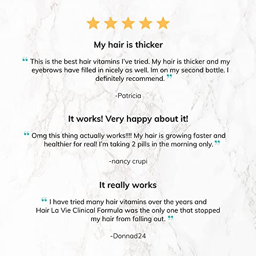 Hair La Vie Clinical Formula Hair Vitamins with Biotin and Saw Palmetto - Hea...