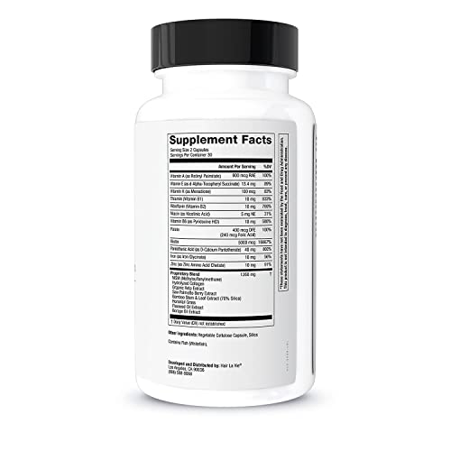 Hair La Vie Revitalizing Blend Hair Vitamins with Biotin, Collagen and Saw Pa...