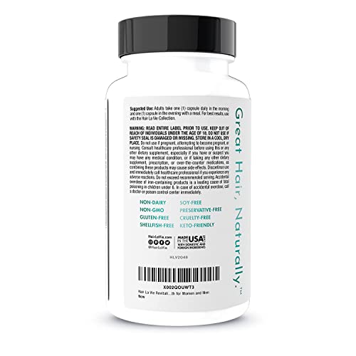 Hair La Vie Revitalizing Blend Hair Vitamins with Biotin, Collagen and Saw Pa...