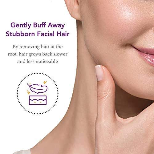 Hair Off Facial Buffer - All-Natural, Pain & Chemical Free Hair Removal - Exf...