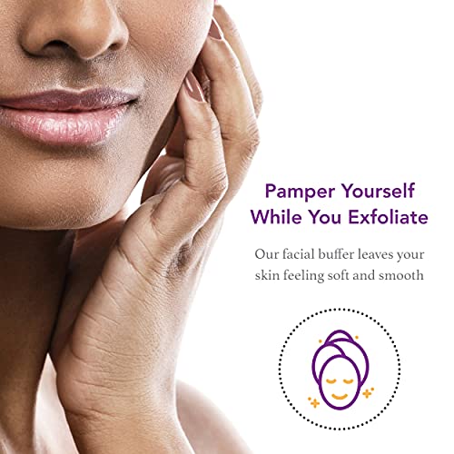 Hair Off Facial Buffer - All-Natural, Pain & Chemical Free Hair Removal - Exf...