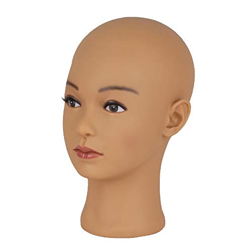 HAIR WAY Bald Mannequin Head Female Professional Cosmetology Head Make up Dol...