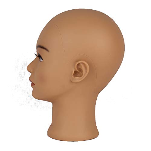 HAIR WAY Bald Mannequin Head Female Professional Cosmetology Head Make up Dol...