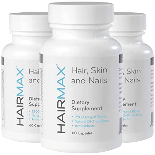 HairMax Hair, Skin & Nails Dietary Supplement for Women & Men. Promotes hair/...