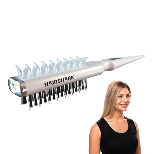 Hairshark 3-in-1 Instant Volume Hair Brush - Two-Sided Backcombing Brush - St...