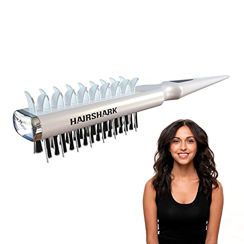 Hairshark 3-in-1 Instant Volume Hair Brush - Two-Sided Backcombing Brush - St...