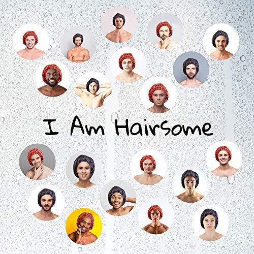 Men Shower Cap For dreadlocks, braids, curls, locs, curly Hair. Waterproof, R...