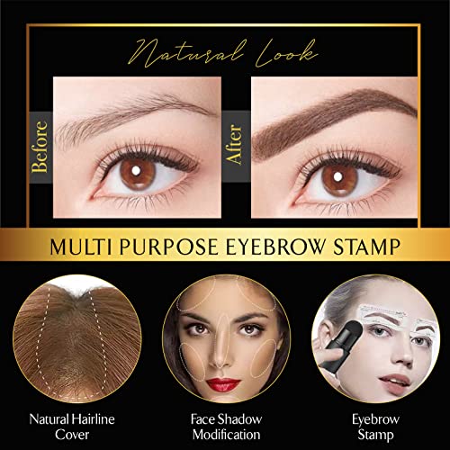HalaGlam Eyebrow Stamp Stencil Kit Waterproof, Perfect Eyebrow Stamp Kit with...