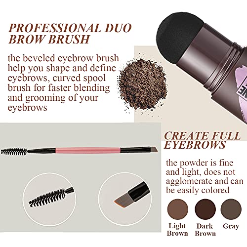 Eyebrow Stamp & 30 Eyebrow Stencils Kit, One Step Eyebrow Shaping Kit, Profes...