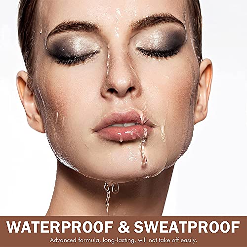 Eyebrow Stamp & 30 Eyebrow Stencils Kit, One Step Eyebrow Shaping Kit, Profes...