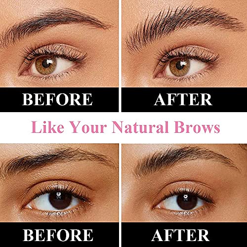 Eyebrow Stencil & Eyebrow Setting Gel, 30 Eyebrow Shaper Kit, Reusable Eyebro...