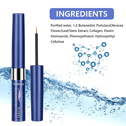 Eyelash Growth Serum and Eyebrow Enhancer, Boosts Natural Lash Growth for Thi...