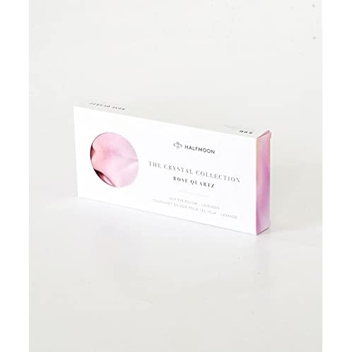 Halfmoon Crystal Collection Silk Eye Pillow (Rose Quartz)