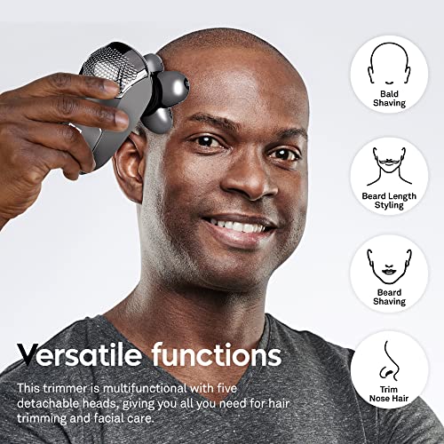 5-in-1 Electric Head Shaver for Bald Men - Waterproof, Rechargeable Electric ...