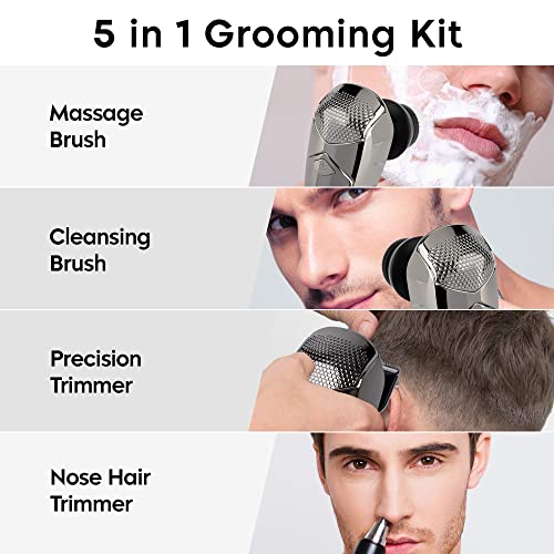 5-in-1 Electric Head Shaver for Bald Men - Waterproof, Rechargeable Electric ...