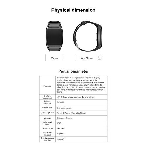 HalfSun Fitness Tracker, Activity Tracker Fitness Watch with Heart Rate Monit...