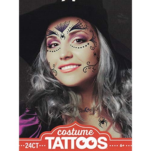 Halloween Realistic Temporary Costume Make Up Face Tattoo Kit Men or Women - ...