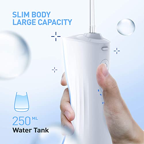 Cordless Portable Water Flosser, 6 Modes 5 Jet Tips Professional Dental Oral ...