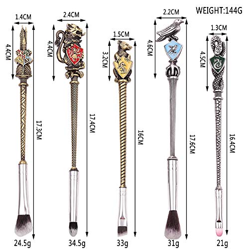 Metal Harry Wand Potter Gifts Makeup Brushes Set Wizard Wand Makeup Brushes S...
