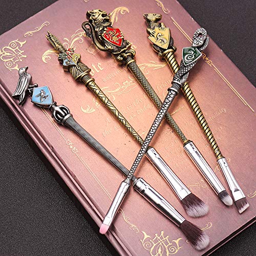 Metal Harry Wand Potter Gifts Makeup Brushes Set Wizard Wand Makeup Brushes S...