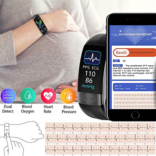 Hamshine Fitness Tracker with Body Temperature,Heart Rate Monitor,Christmas B...