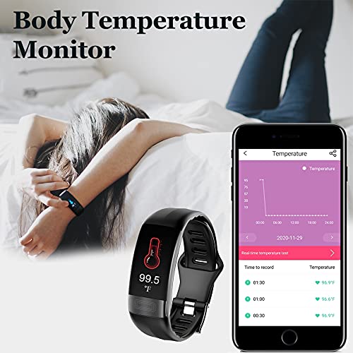 Hamshine Fitness Tracker with Body Temperature,Heart Rate Monitor,Christmas B...