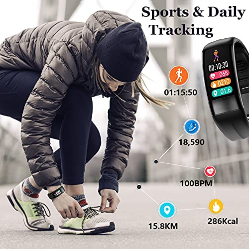 Hamshine Fitness Tracker with Body Temperature,Heart Rate Monitor,Christmas B...