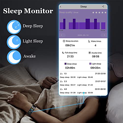 Hamshine Fitness Tracker with Body Temperature,Heart Rate Monitor,Christmas B...