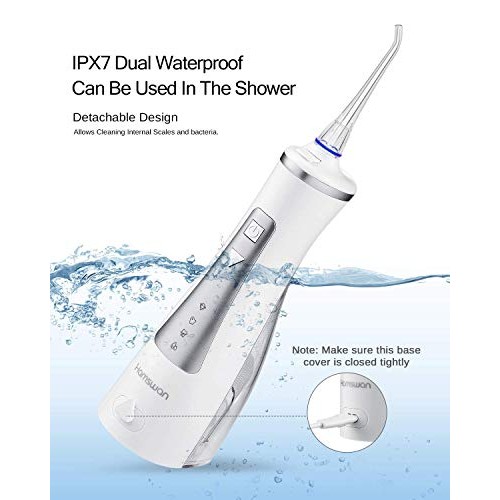 Professional Cordless Oral Irrigator IPX7 Waterproof 4 Modes 4 Jet Tips Deep ...