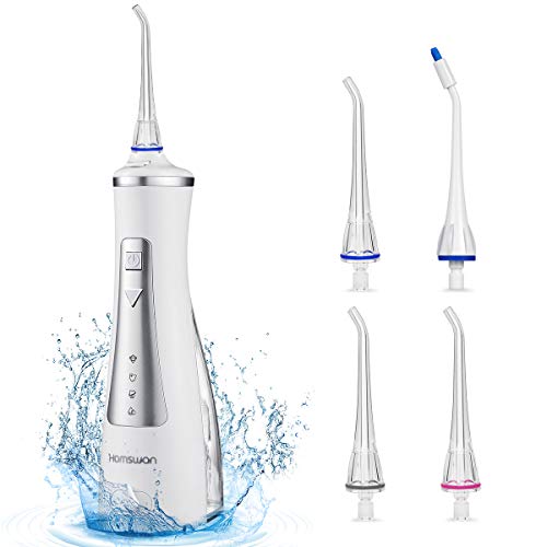Professional Cordless Oral Irrigator IPX7 Waterproof 4 Modes 4 Jet Tips Deep ...